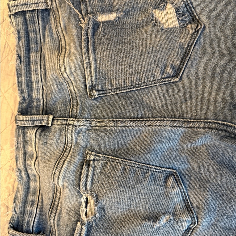 Flying Monkey Light Blue Distressed Women's Jeans